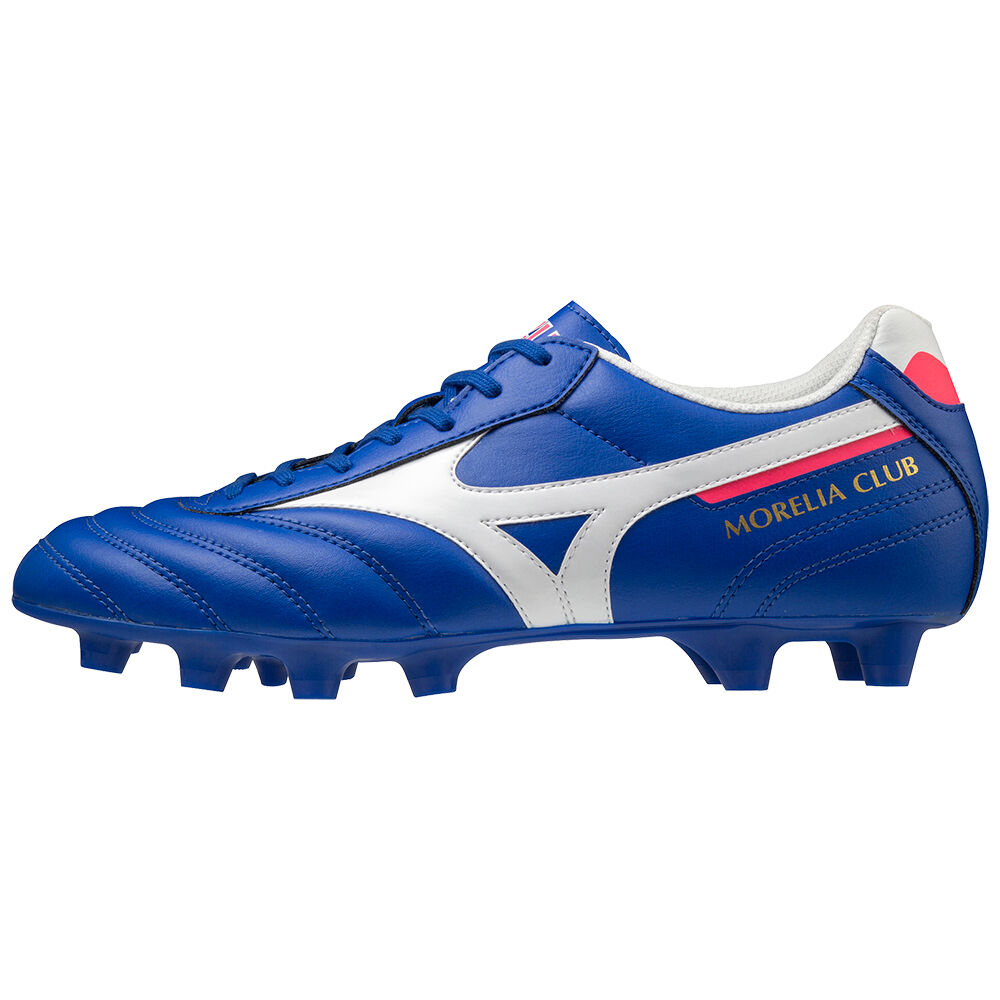 Mizuno Morelia II Club - Bayan Krampon - Mavi/Beyaz Türkiye (YUGBWC-524)